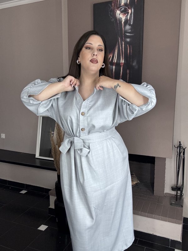 ΦΟΡΕΜΑ 100% VISCOSE ΜΕ ΔΥΟ ΚΟΥΜΠΙΑ 4 ΑΠΟΧΡΩΣΕΙΣ - Image 5