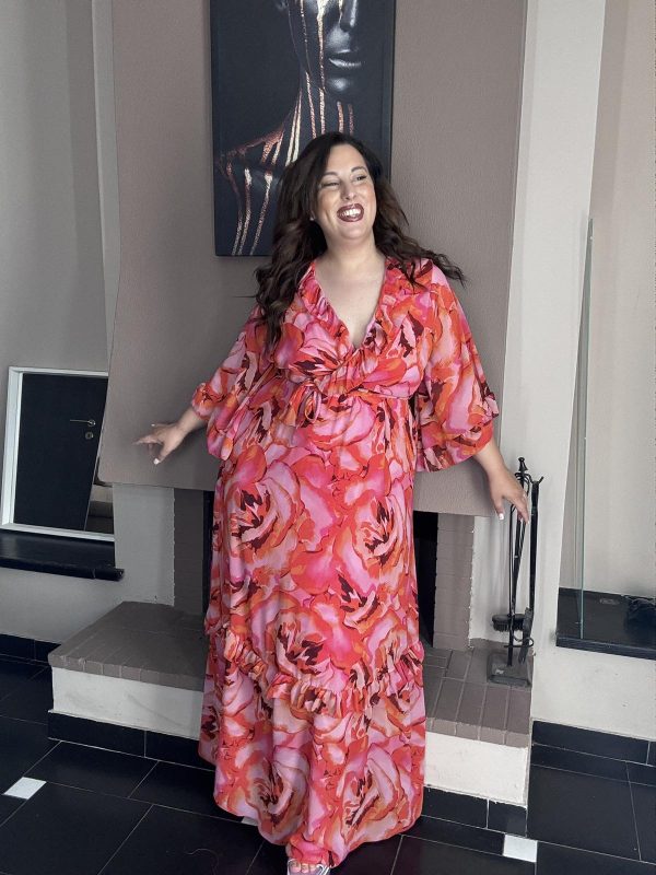 FLORAL MAXI ΦΟΡΕΜΑ ΚΑΡΠΟΥΖΙ
