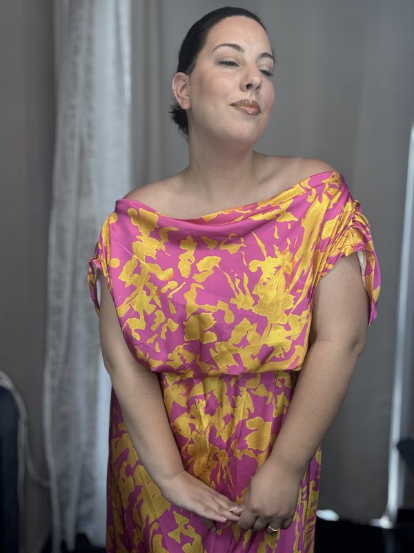 SATEN MAXI MAGENTA GOLD - Image 4