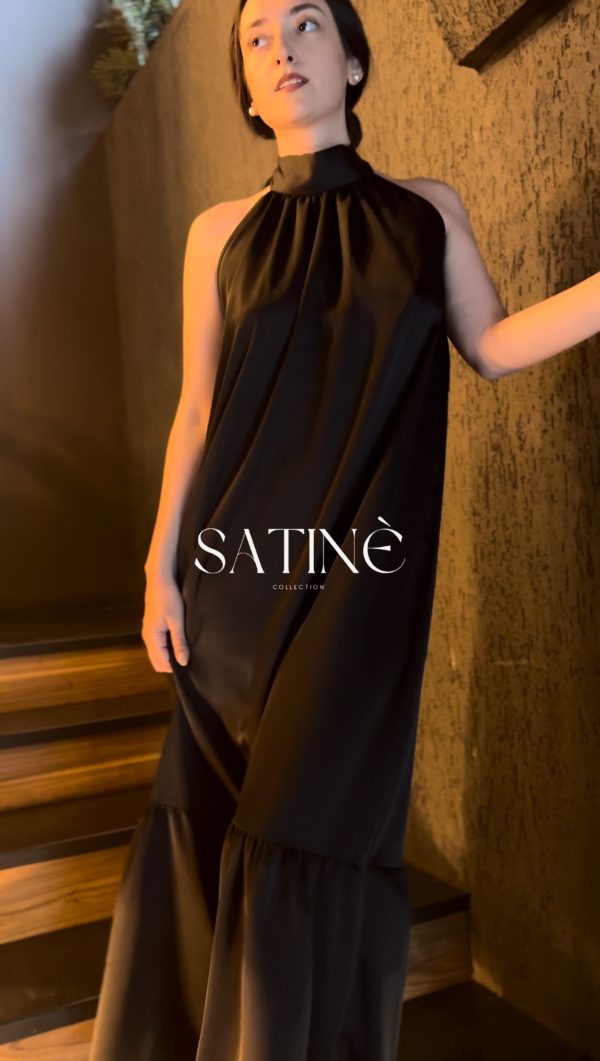ΜΑΥΡΟ SATINE MAXI
