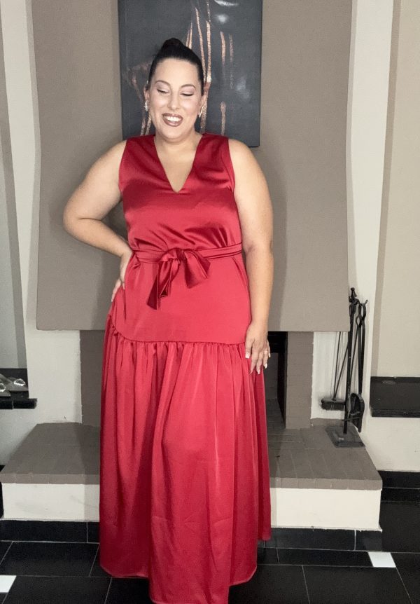 ΚΟΚΚΙΝΟ SATINÈ DRESS